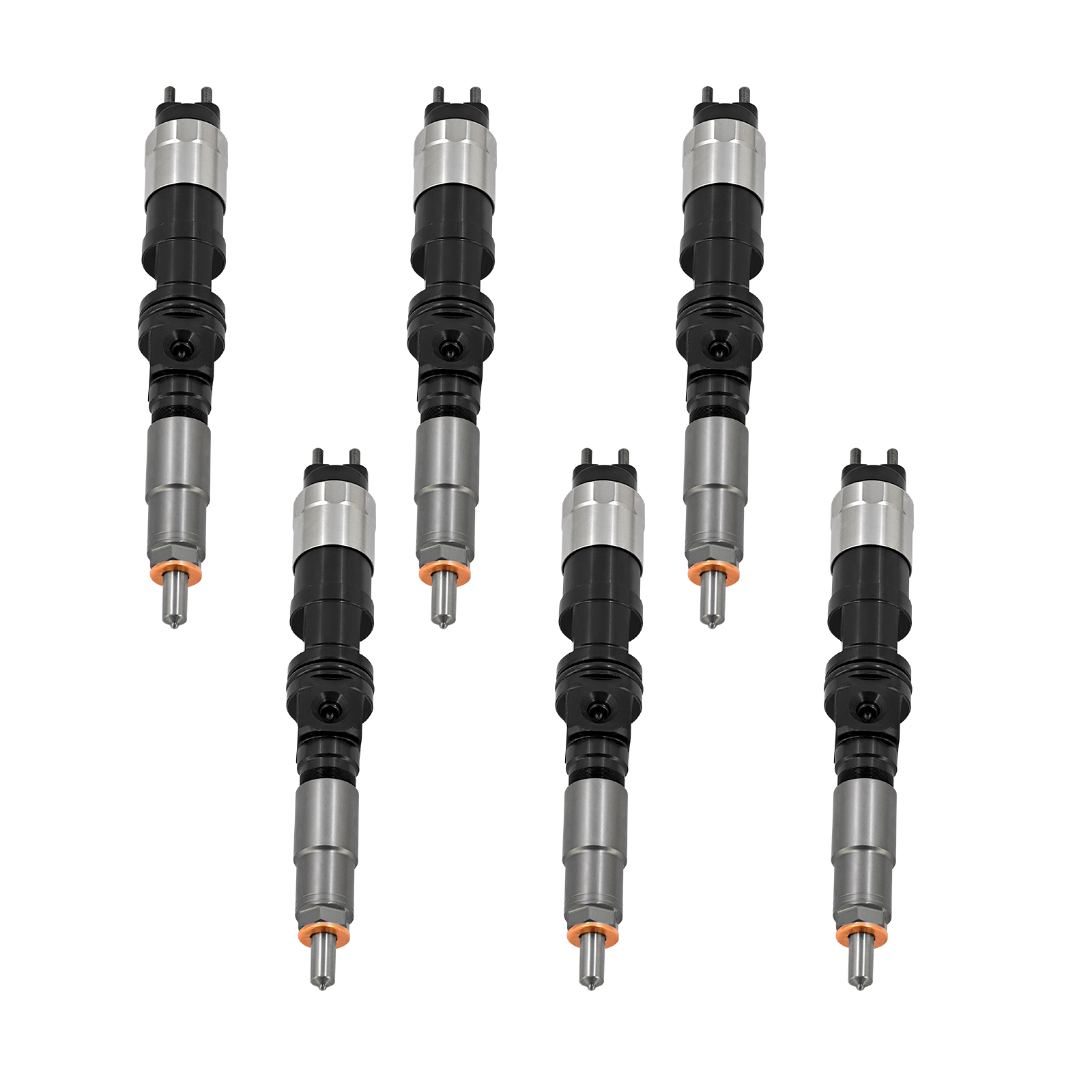 6PCS Fuel Injector Set Fits for John Deere 6068 4045 6.8L 4.5L Engine