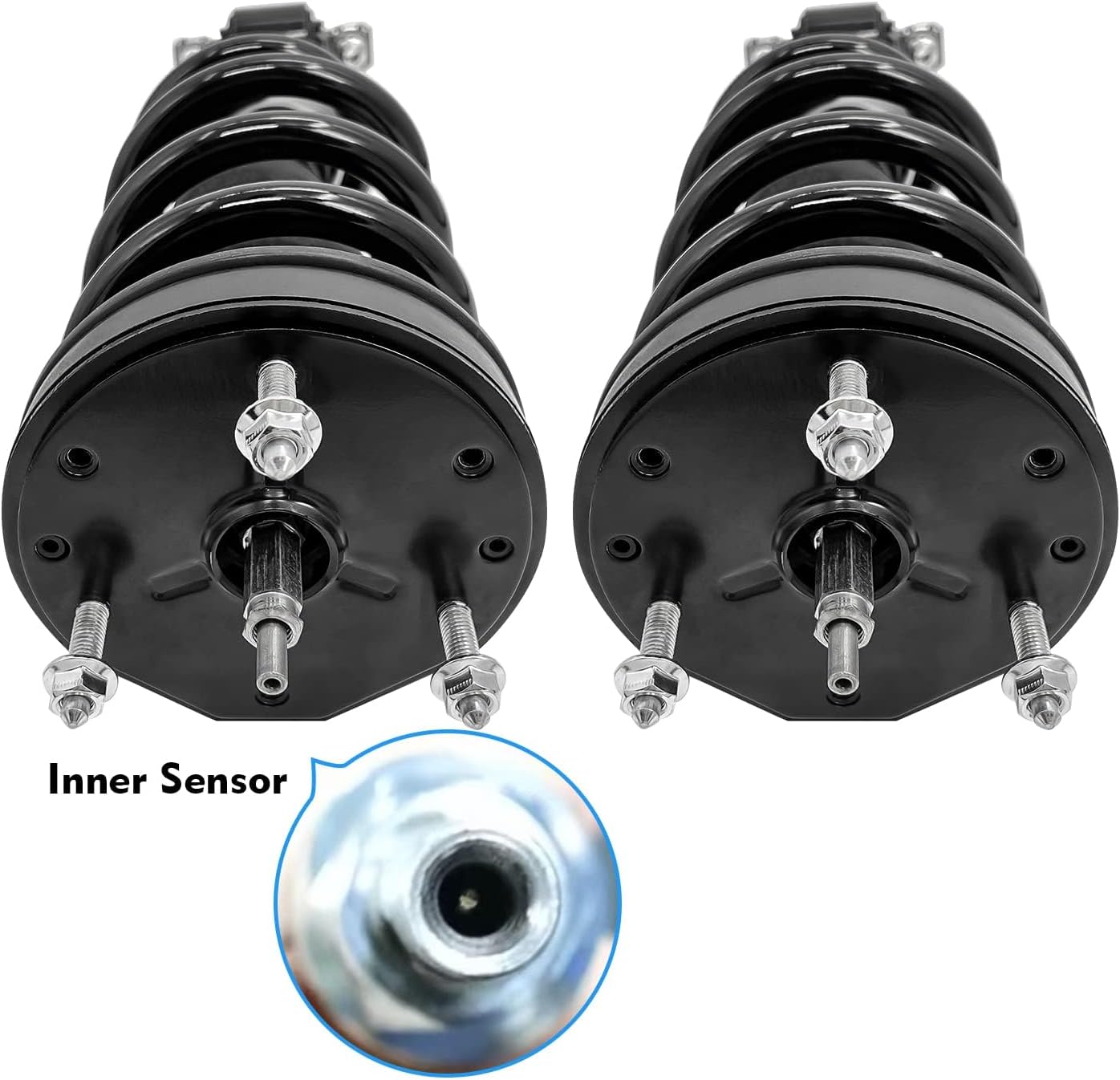 2Pcs Front Left or Right Magnetic Shock Absorber Assy Fit for 2007-2014 Cadillac Escalade Chevrolet Silverado Tahoe Suburban GMC Sierra Yukon with RPO Code Z95 (MagneRide Suspension)