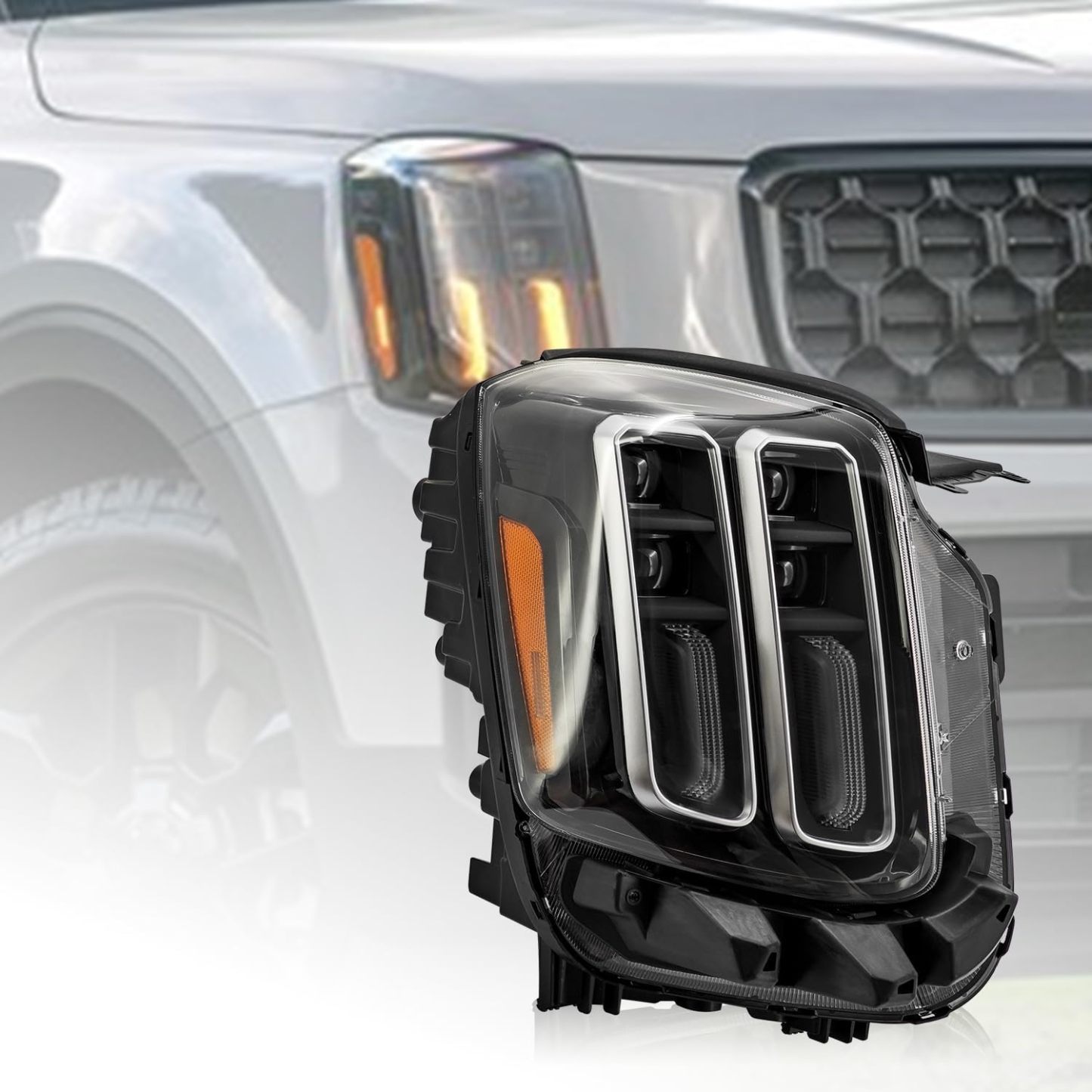 Full LED Headlight Assembly Fits For Kia Telluride 2023-2024 - Right Passenger Side
