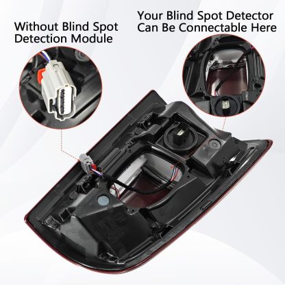 Dodge Ram Tail Light for 2019-2023 2500 3500-w/Blind Spot (W/O Module) - Right Passenger Side 