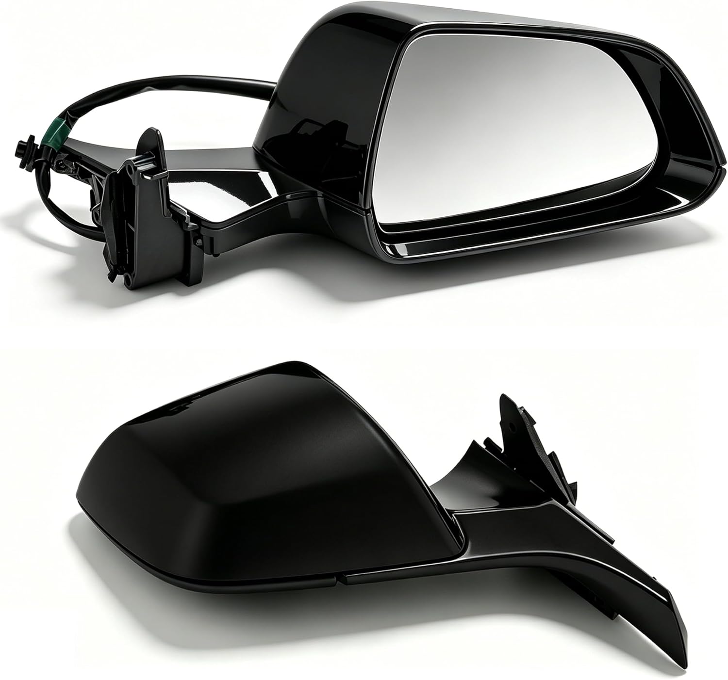 Right Passenger Side Mirror for Tesla Model 3 2021-2025, 11-Pin Stealth Gray, Electronic Auto-Dimming, Power Folding, Position Memory, Heated Defrost, No Antenna 