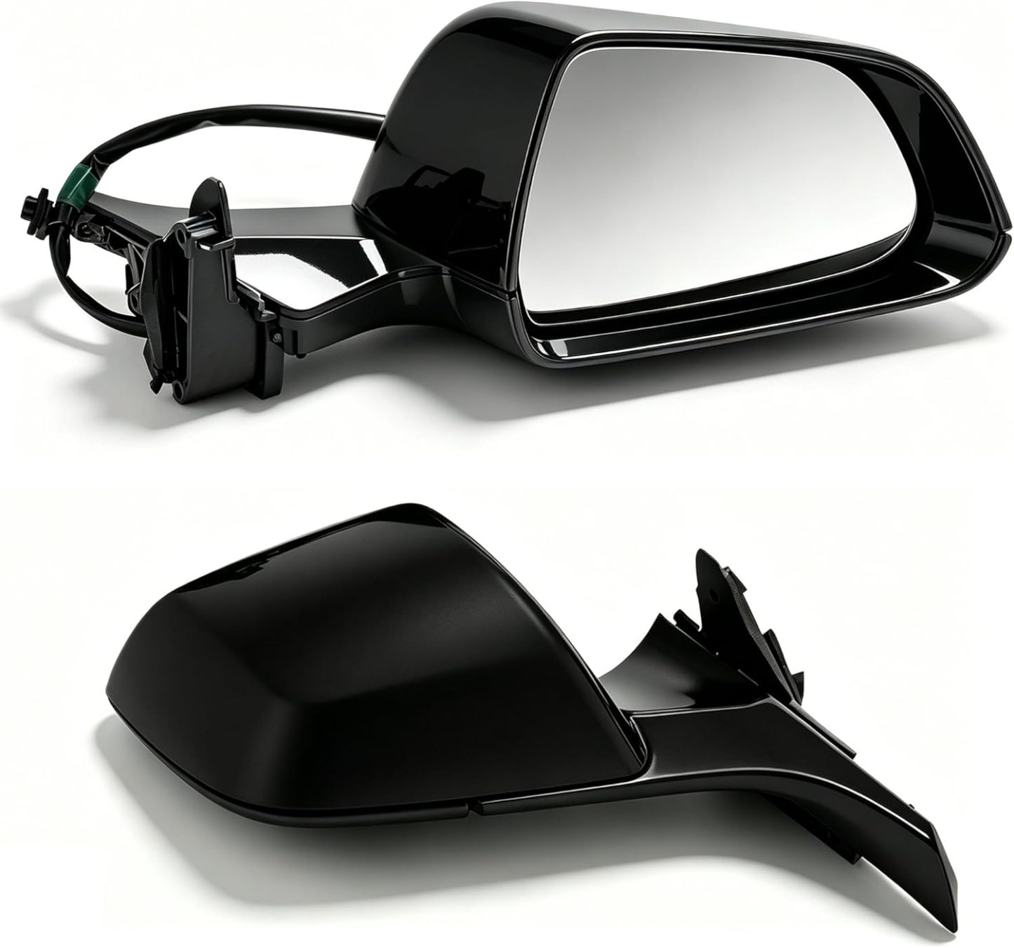 Right Passenger Side Mirror for Tesla Model 3 2021-2025, 11-Pin Stealth Gray, Electronic Auto-Dimming, Power Folding, Position Memory, Heated Defrost, No Antenna 