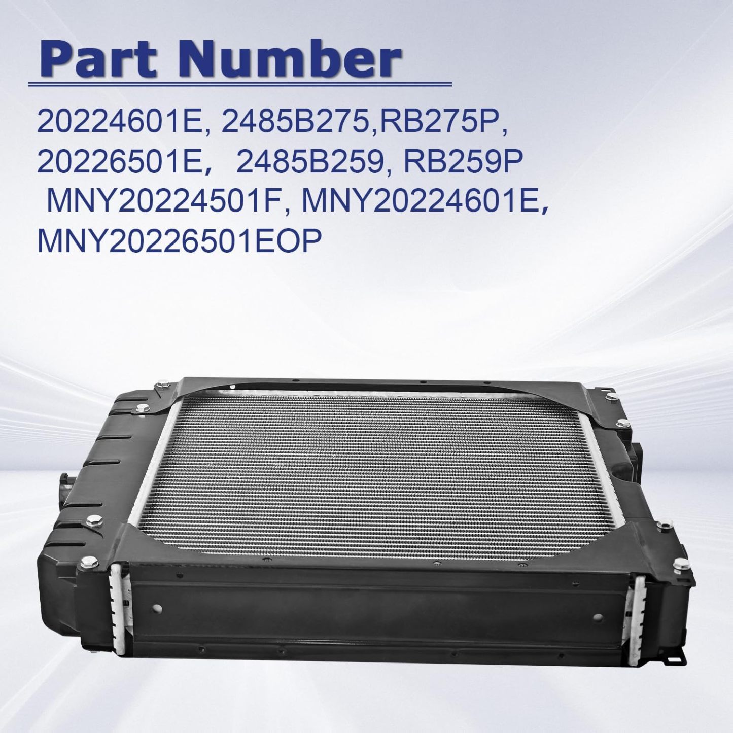 Radiator for Perkins Stationary Engine with Brass Tanks/Copper Core