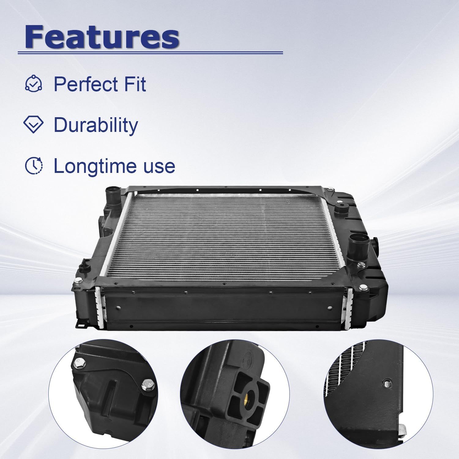 Radiator for Perkins Stationary Engine with Brass Tanks/Copper Core