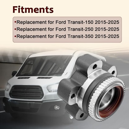HUB415 Rear Wheel Bearing and Hub Assembly for Ford Transit-150 Transit-250 Transit-350 2015-2025