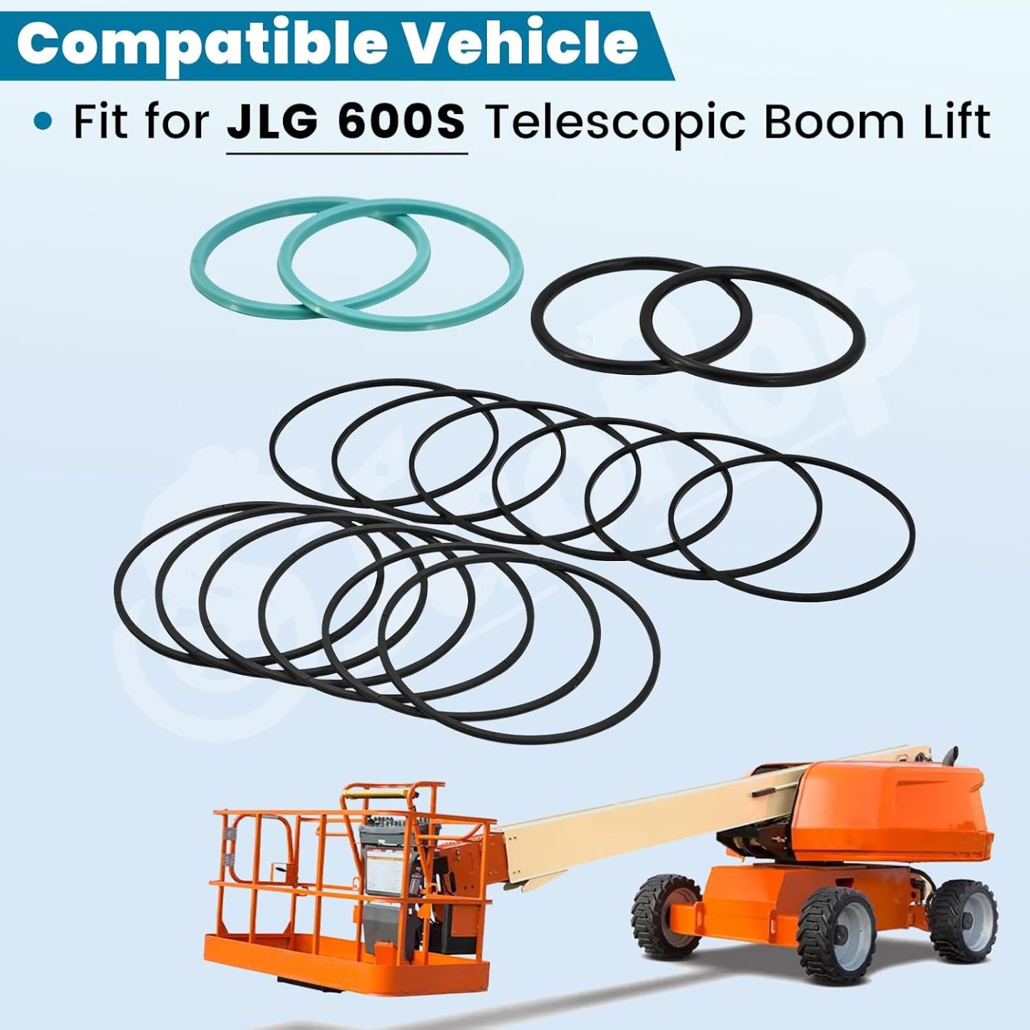 Hydraulic Boom Cylinder Seal Kit Compatible with JLG 600S Telescopic Boom Lift
