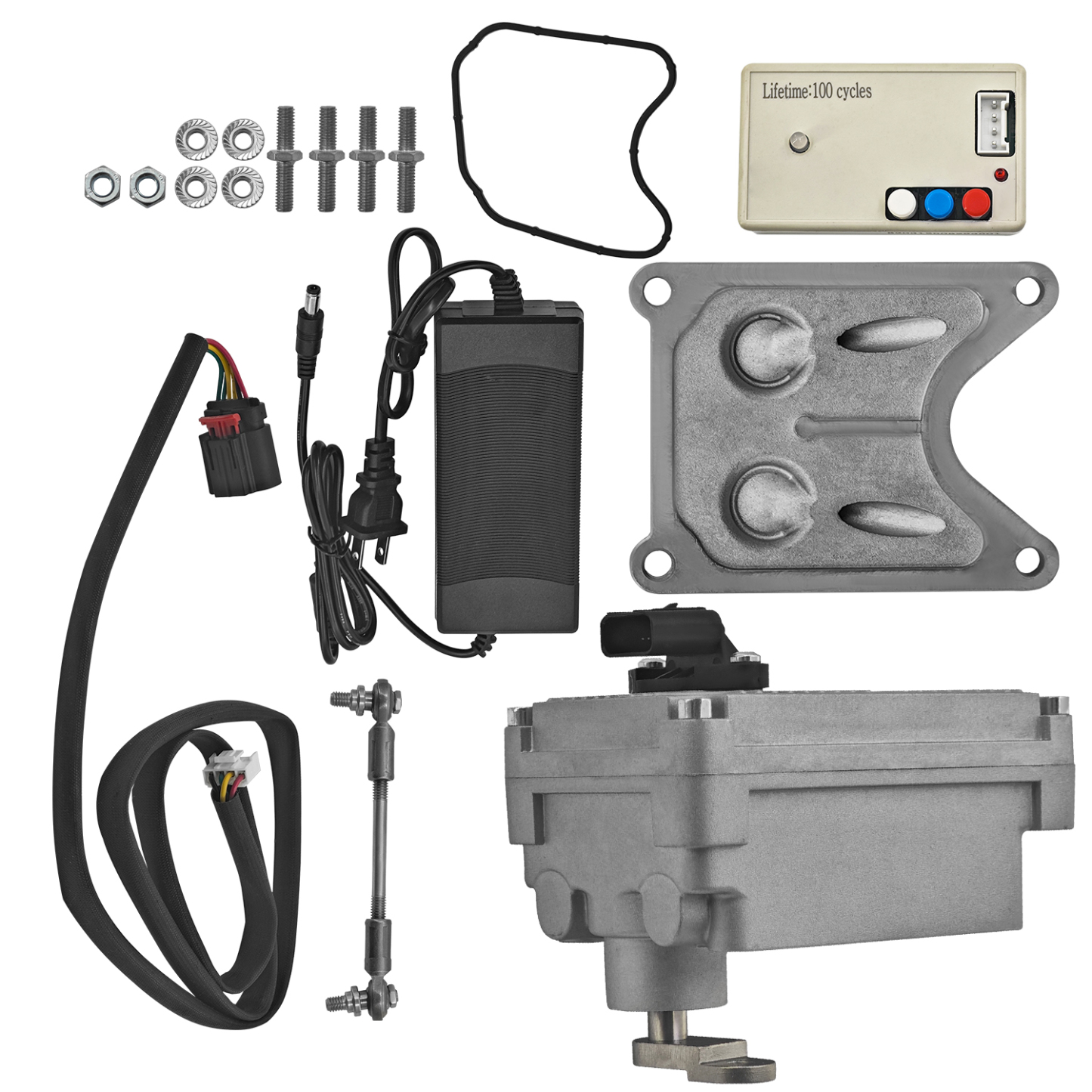 Turbocharger Actuator 12V W/Calibration Box for GMC Sierra Chevy Silverado 2500HD 3500HD Duramax L5P 6.6L 2017-2019