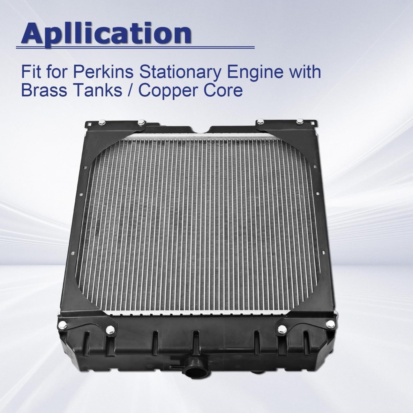 Radiator for Perkins Stationary Engine with Brass Tanks/Copper Core