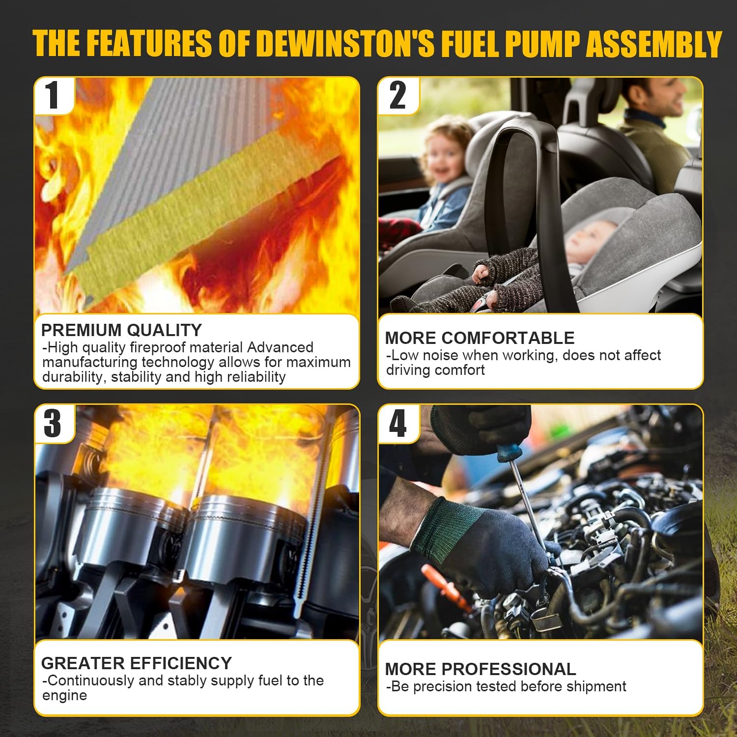 Fuel Pump Assembly For Mercedes-Benz CLA200 GLA250 2.0L 2014-2017