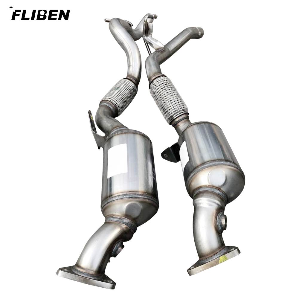 958113021GX 2Pcs Front Catalytic Converter for Porsche Cayenne 2011-2018 Base 3.6L 