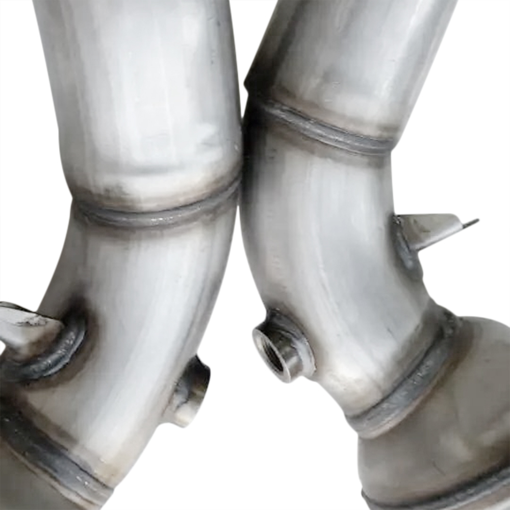 Pair Front Catalytic Converter for Porsche Cayenne 4.8L V8 2007-2010 Without turbocharger