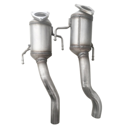 Pair Rear Catalytic Converter for Porsche Cayenne 4.8L V8 2007-2010 Without Turbocharger