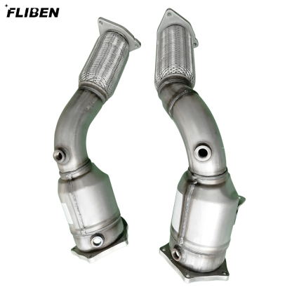 2PCs Front Catalytic Converter for 2003-2006 Porsche Cayenne  4.5T #955113021BX