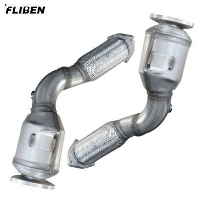 Catalytic Converter Front Exhaust Pipe for 2003-2006 Porsche Cayenne 4.5L V8 Without Turbocharger