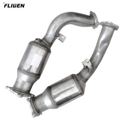 Pair Front Catalytic Converter for Porsche Macan 2017-2018 Base 2.0T L4 -Gas