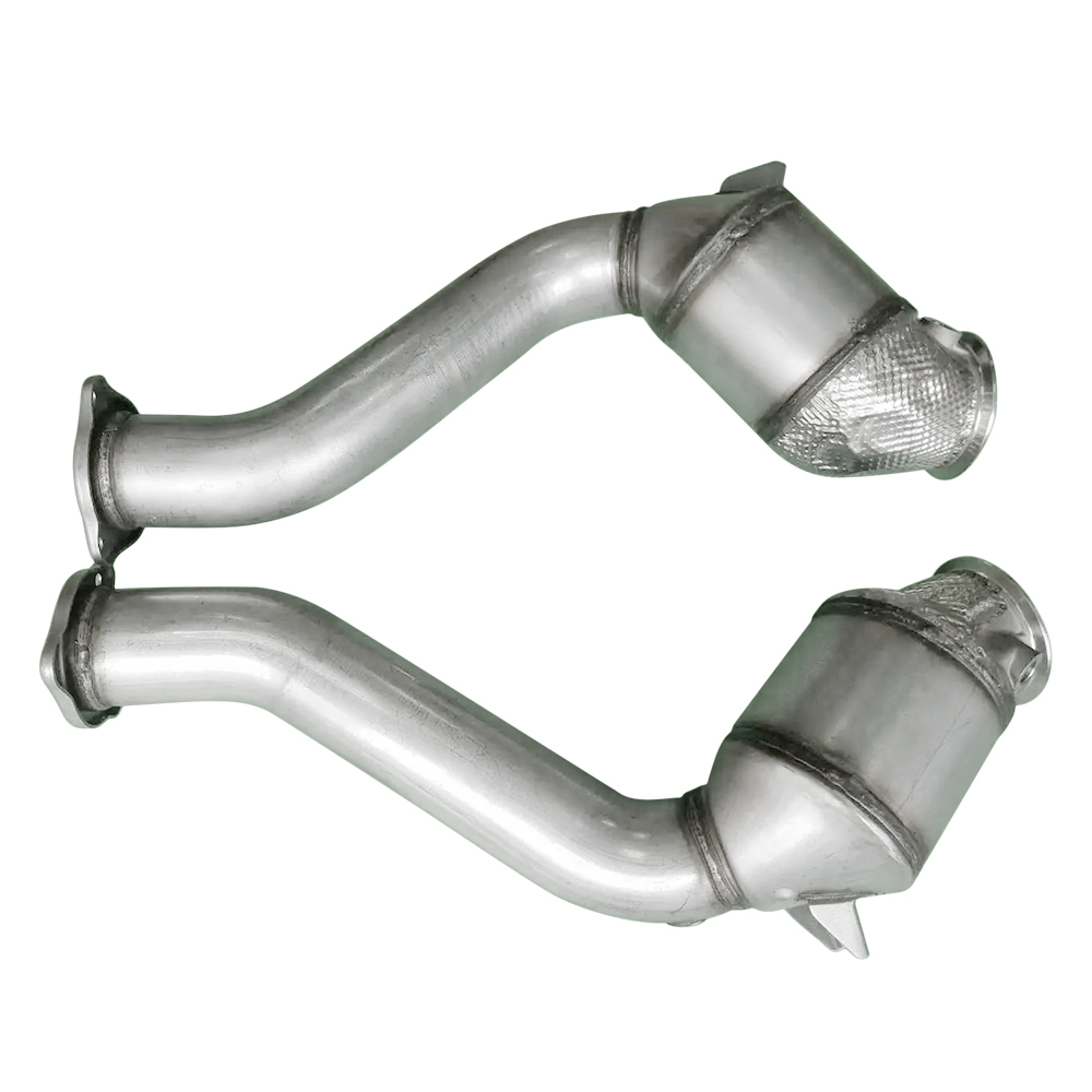 Pair Front Catalytic Converter Exhaust Pipe for Cayenne 3.6T 6 Cyl 2015-2018