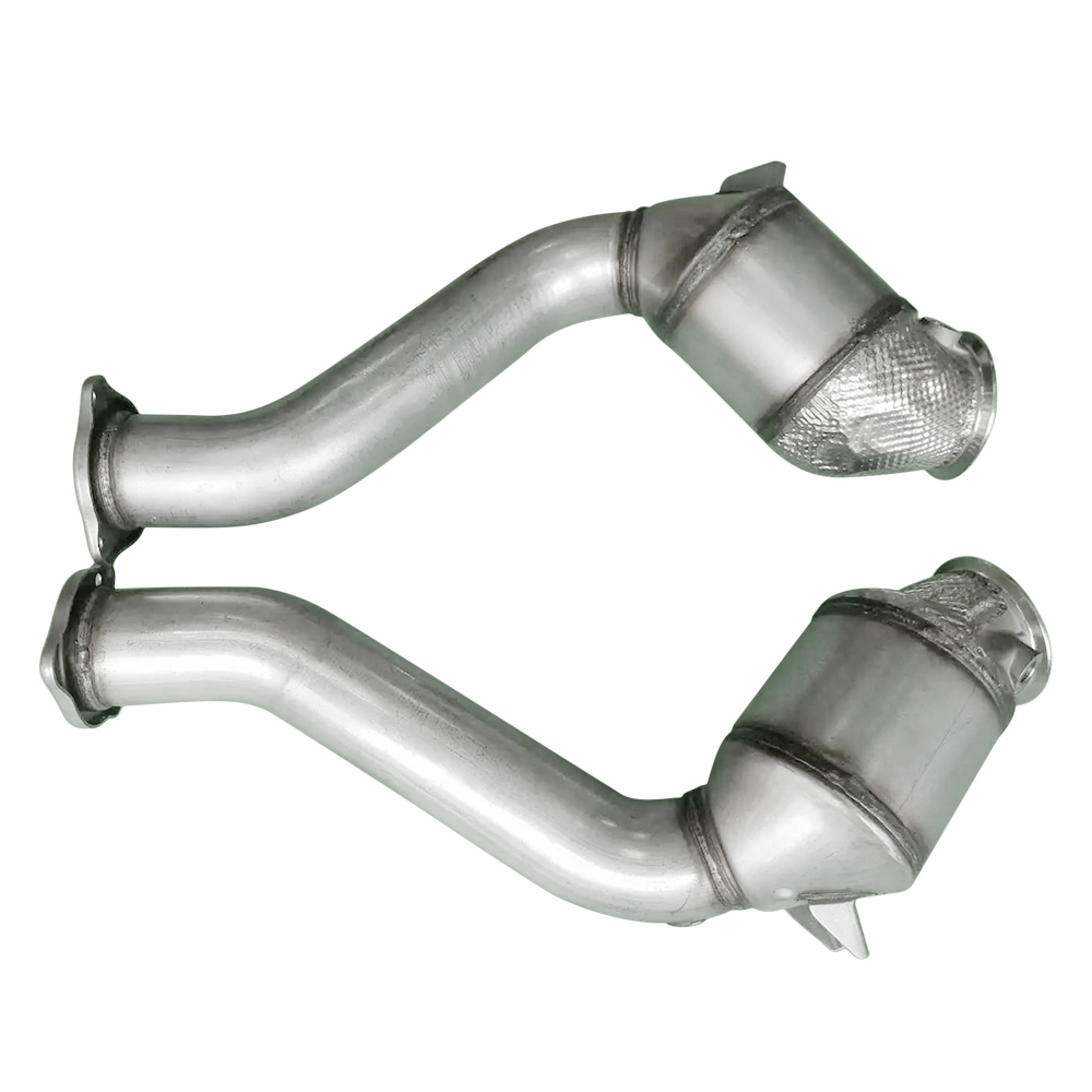 Pair Front Catalytic Converter Exhaust Pipe for Cayenne 3.6T 6 Cyl 2015-2018