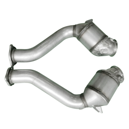 Pair Front Catalytic Converter Exhaust Pipe for Cayenne 3.6T 6 Cyl 2015-2018