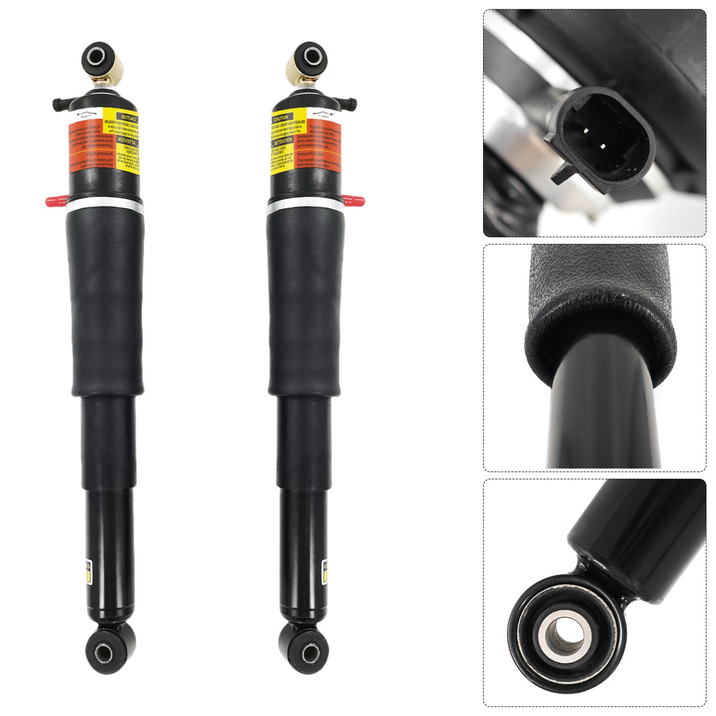 2Pcs Rear Air Suspension Shock Absorbers Fits for 2000-2014 GMC Cadillac Chevy Avalanche Suburban Tahoe Yukon Escalade 