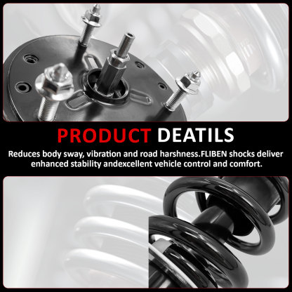 2Pcs Front Left or Right Magnetic Shock Absorber Assy Fit for 2007-2014 Cadillac Escalade Chevrolet Silverado Tahoe Suburban GMC Sierra Yukon with RPO Code Z95 (MagneRide Suspension)