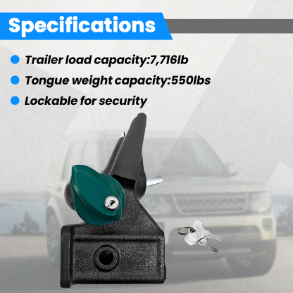 Towing Trailer Hitch Receiver for Land Rover LR3 2005-2009 for Land Rover LR4 2010-2016