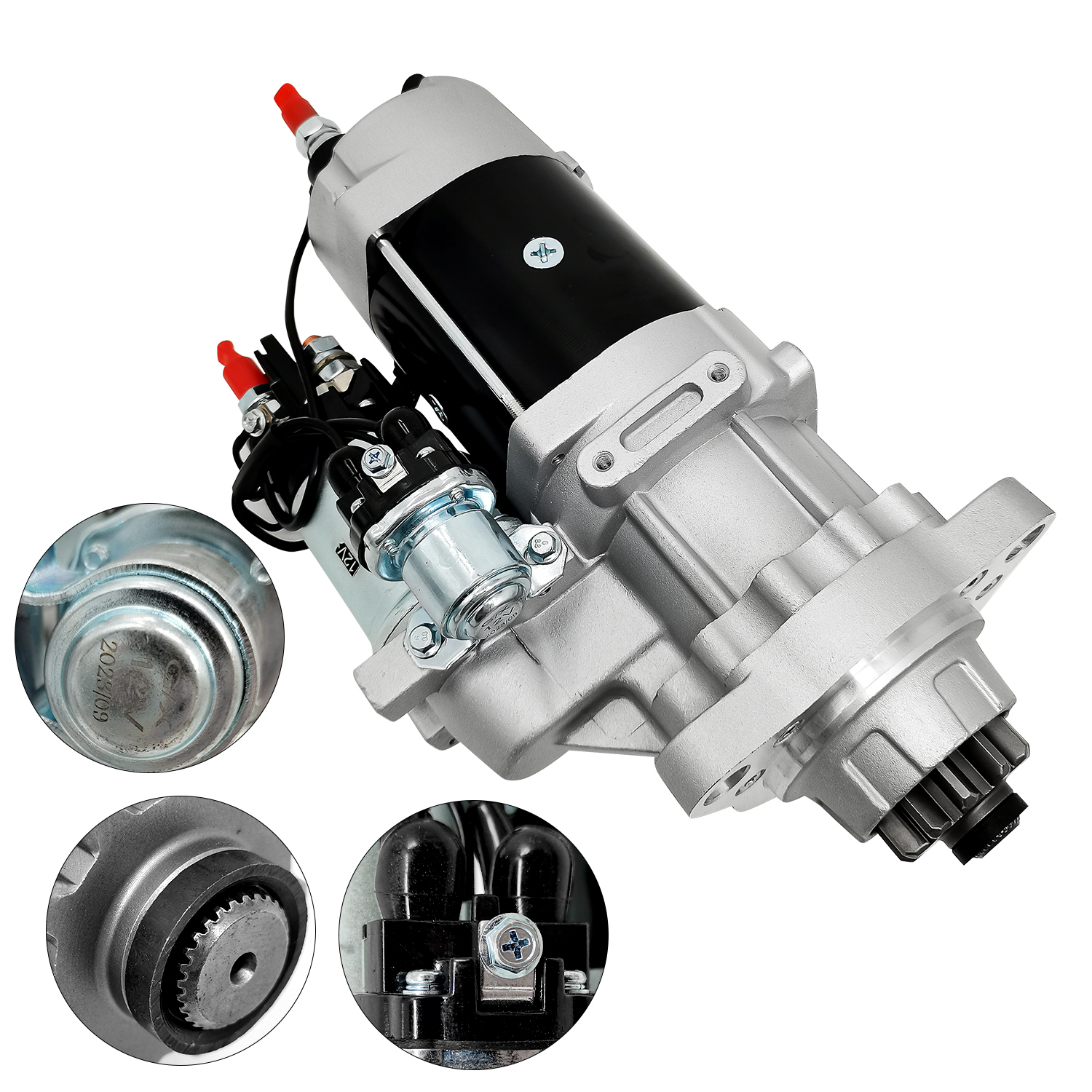 Starter Compatible with Ford Mack Kenworth Freightliner Volvo Heavy Duty Trucks 39MT 12V 7.2kw 11T Replacement Cummins ISX M11 N14 8200308 3103304 8201079