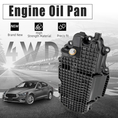 Lower Engine Oil Pan Fits for Infiniti Q50 3.0L V6 AWD 2016-2022