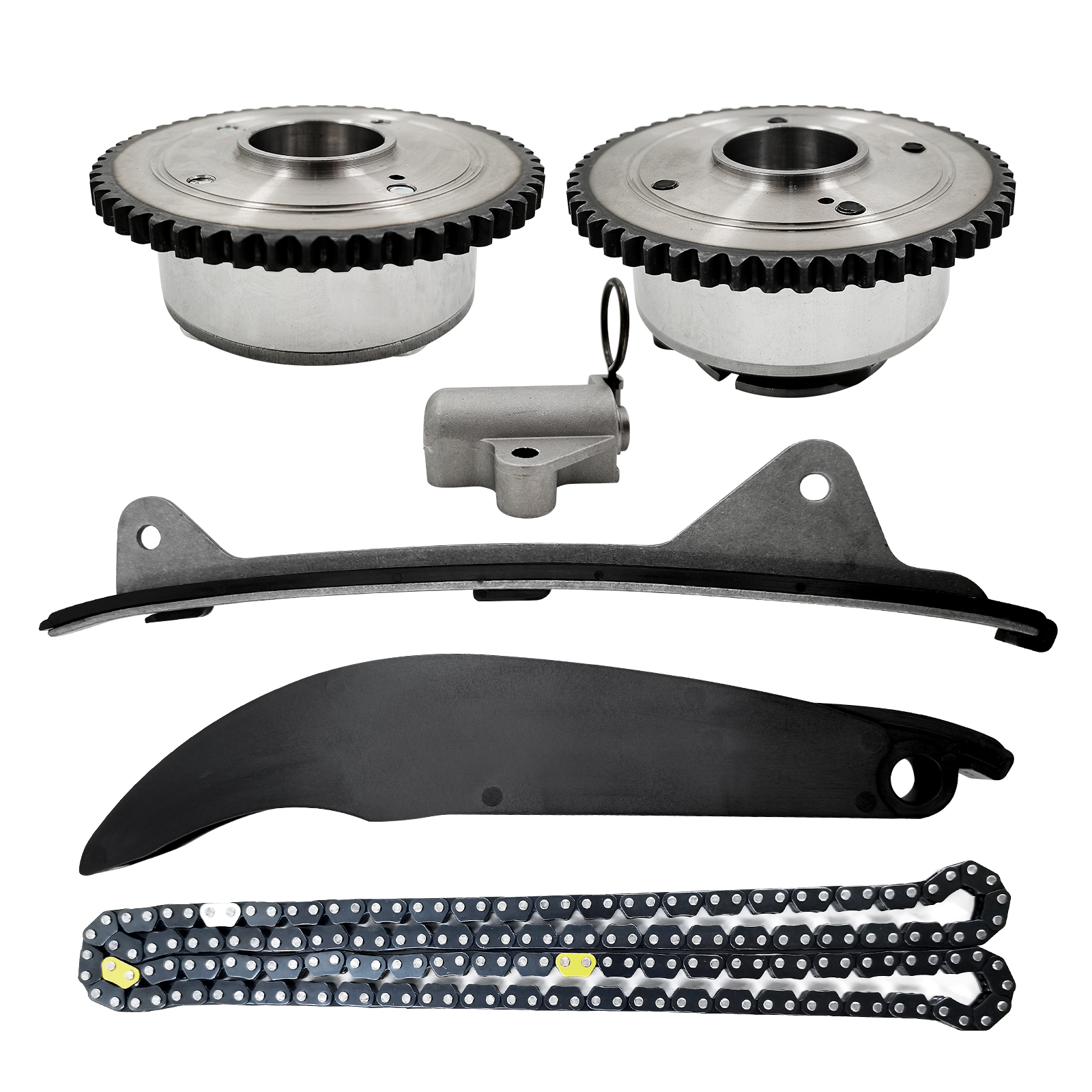Timing Chain Kit with 2PCS Intake & Exhaust VVT Gear Sprocket Compatible With 2017-2020 Kia Forte 
