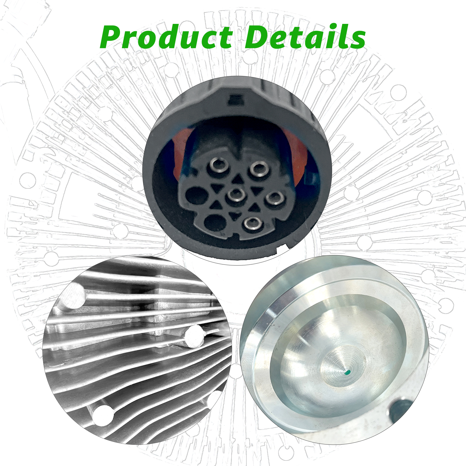 Cooling Fan Clutch Compatible With Volvo VT VTL D13/D11/D16, Mack MP7/MP8