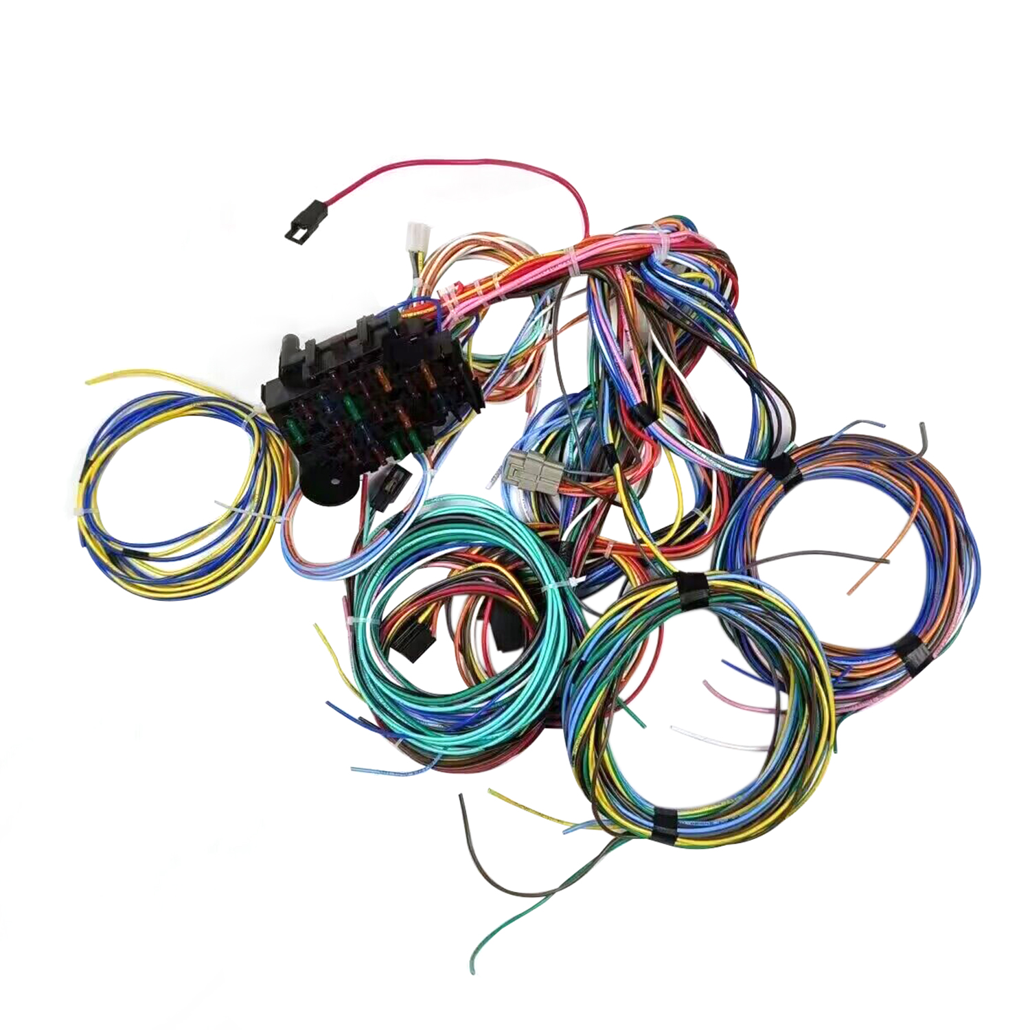 22 Circuit Universal Wiring Harness Kit Fits for GM Tilt Columns Car Truck 1968-1996, Insulated Copper Wires #91064022