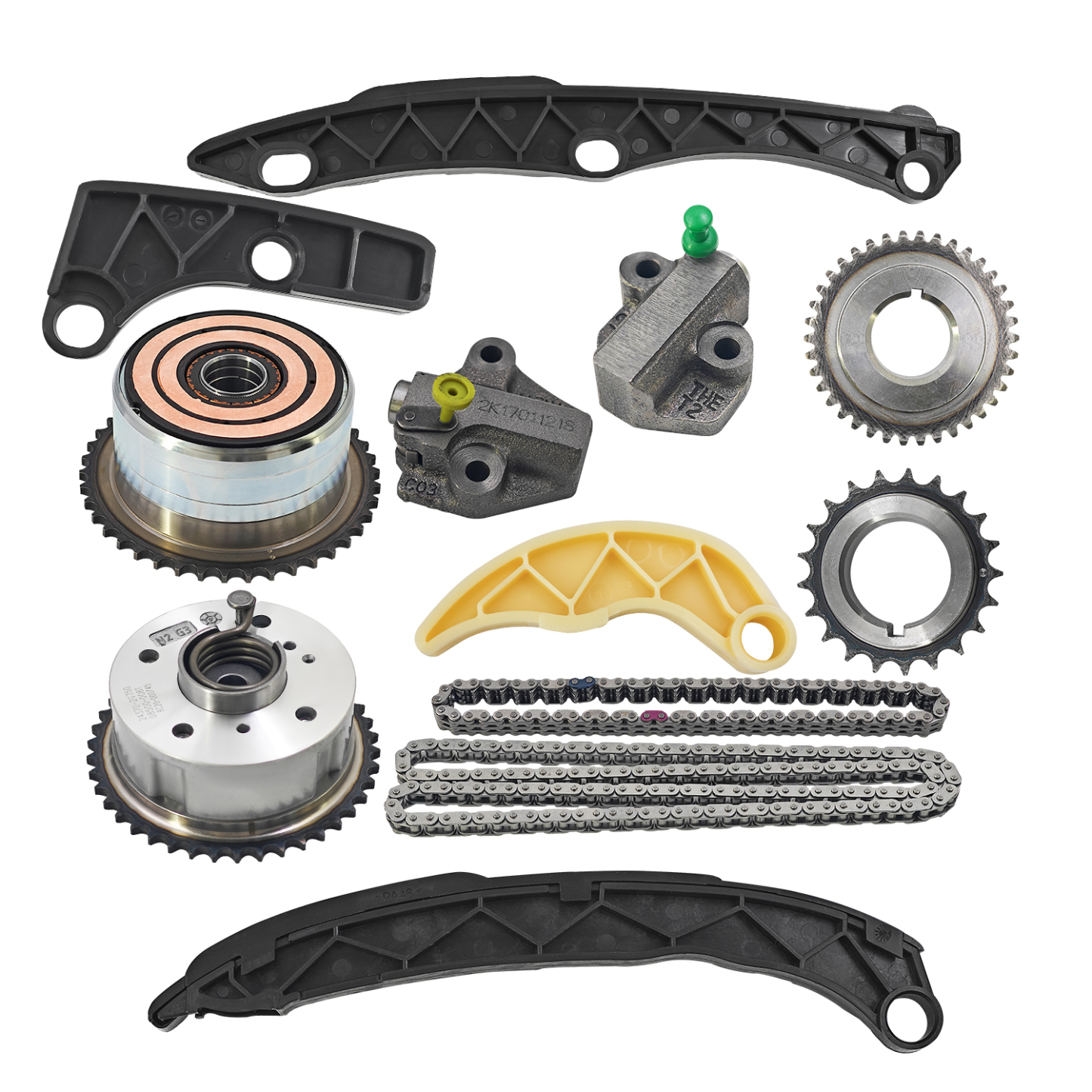 12PCS Timing Chain Kit with VVT Sprocket Compatible with Hyundai Sonata 2016-2019, Tucson 2018-2021, Fits Kia Sportage 2017-2022, 2.0L 2.4L