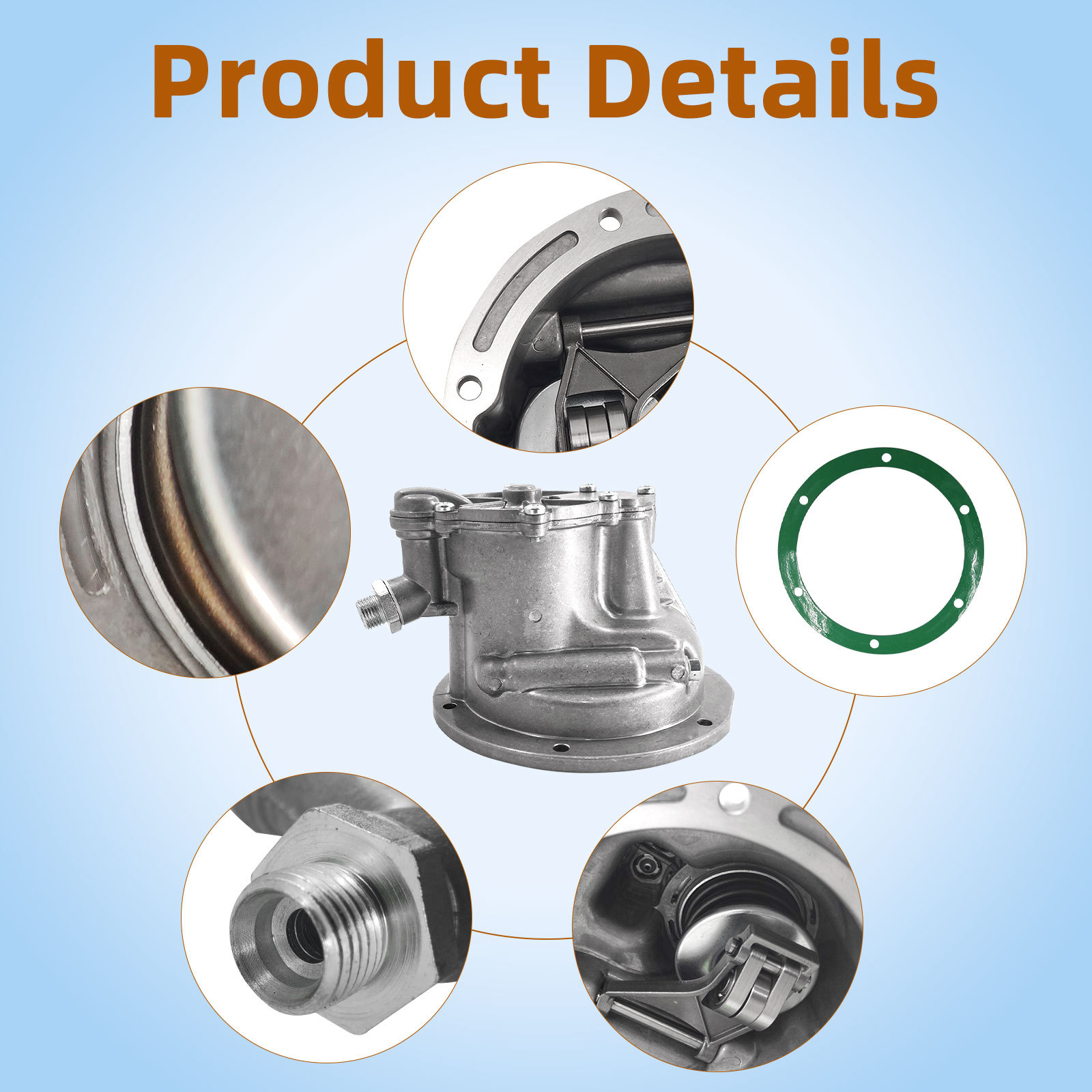 0002301365 Diesel Vacuum Pump Fits For Mercedes-Benz 1977-1985 300SD 300TD 240D 300CD 300D