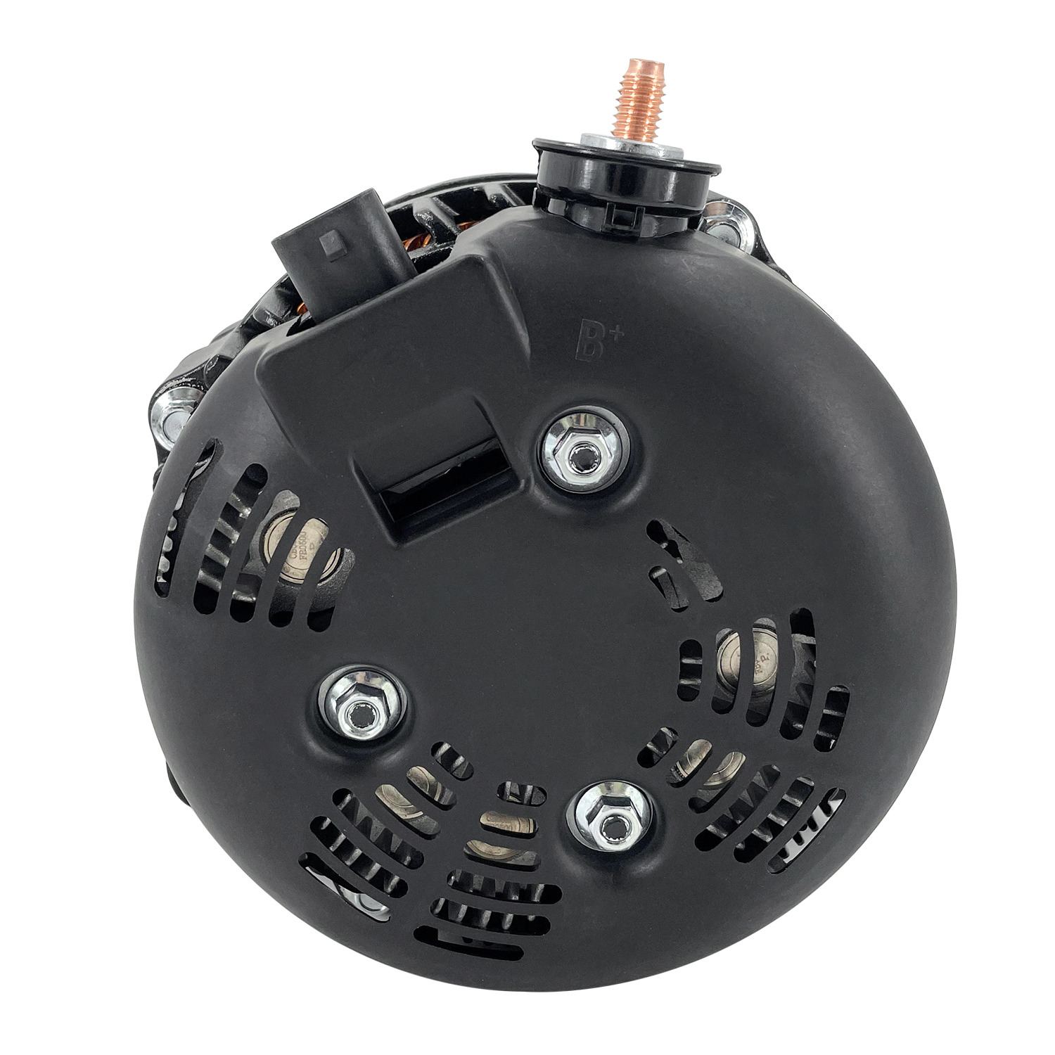 15093928 Black 14 V High Output Alternator 300 AMP for 2007-2014 Chevy Silverado 1500 2500HD 3500HD