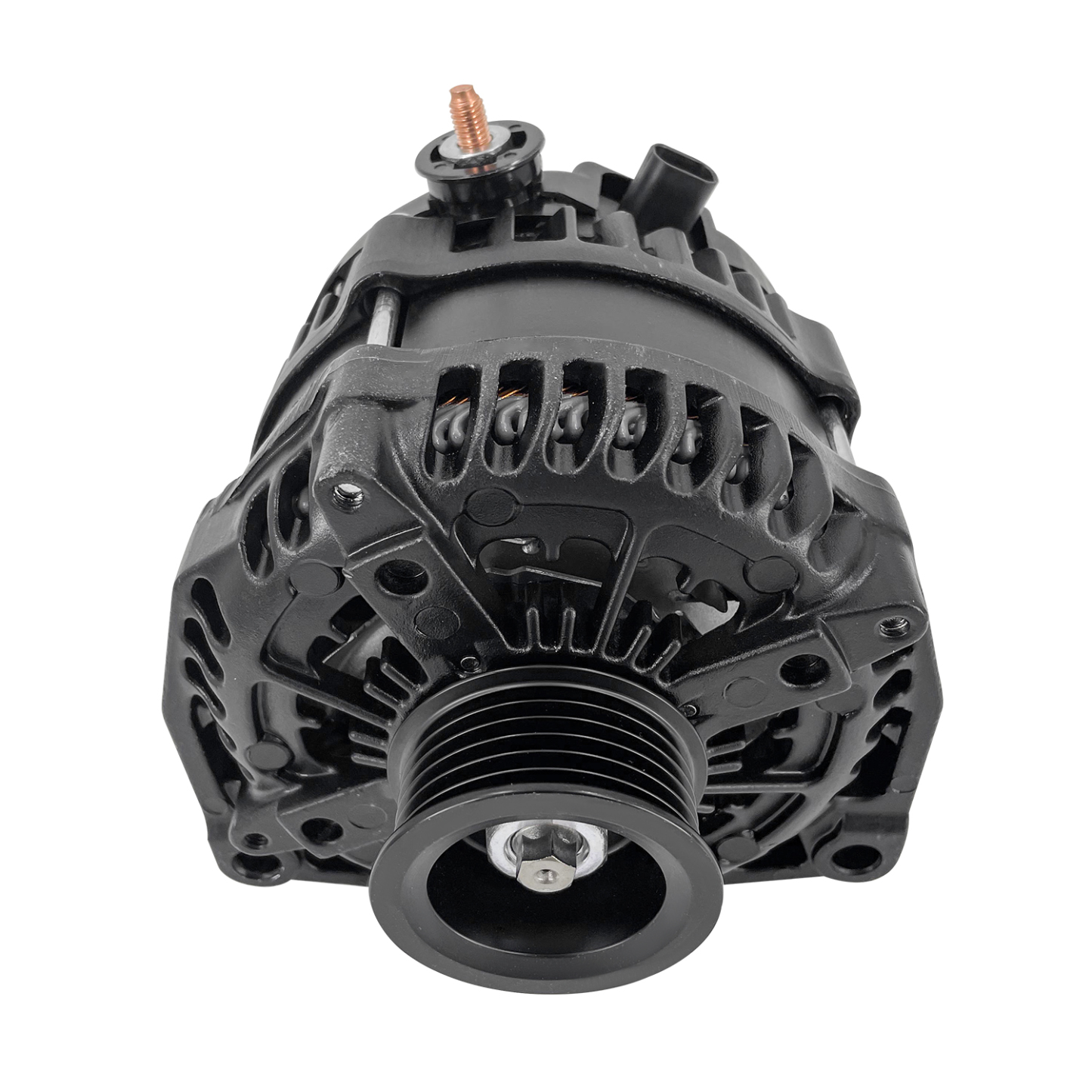 15093928 Black 14 V High Output Alternator 300 AMP for 2007-2014 Chevy Silverado 1500 2500HD 3500HD