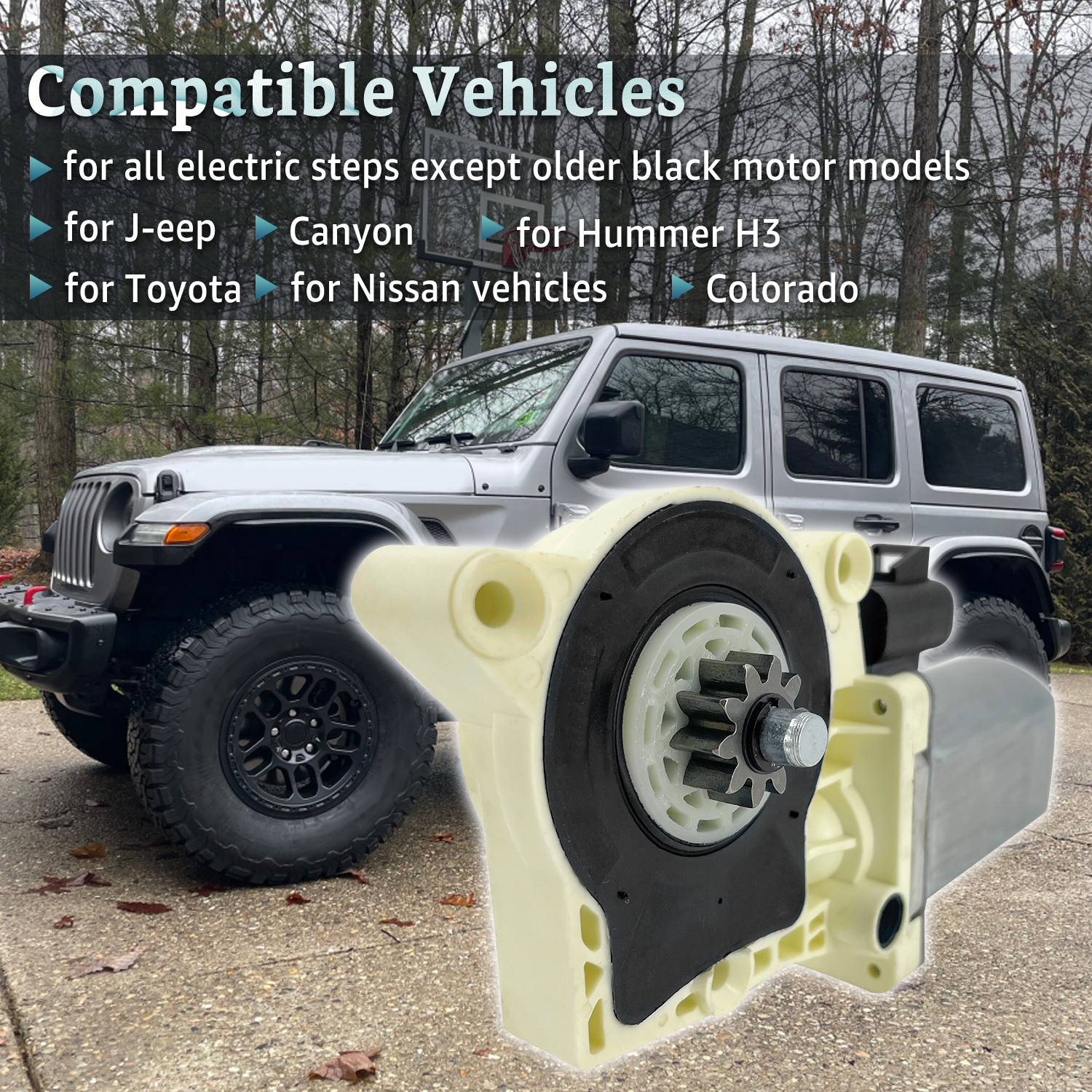 Electric Side Step Motor Replacement for AMP Research Step Running Board Motor 80-03129-90