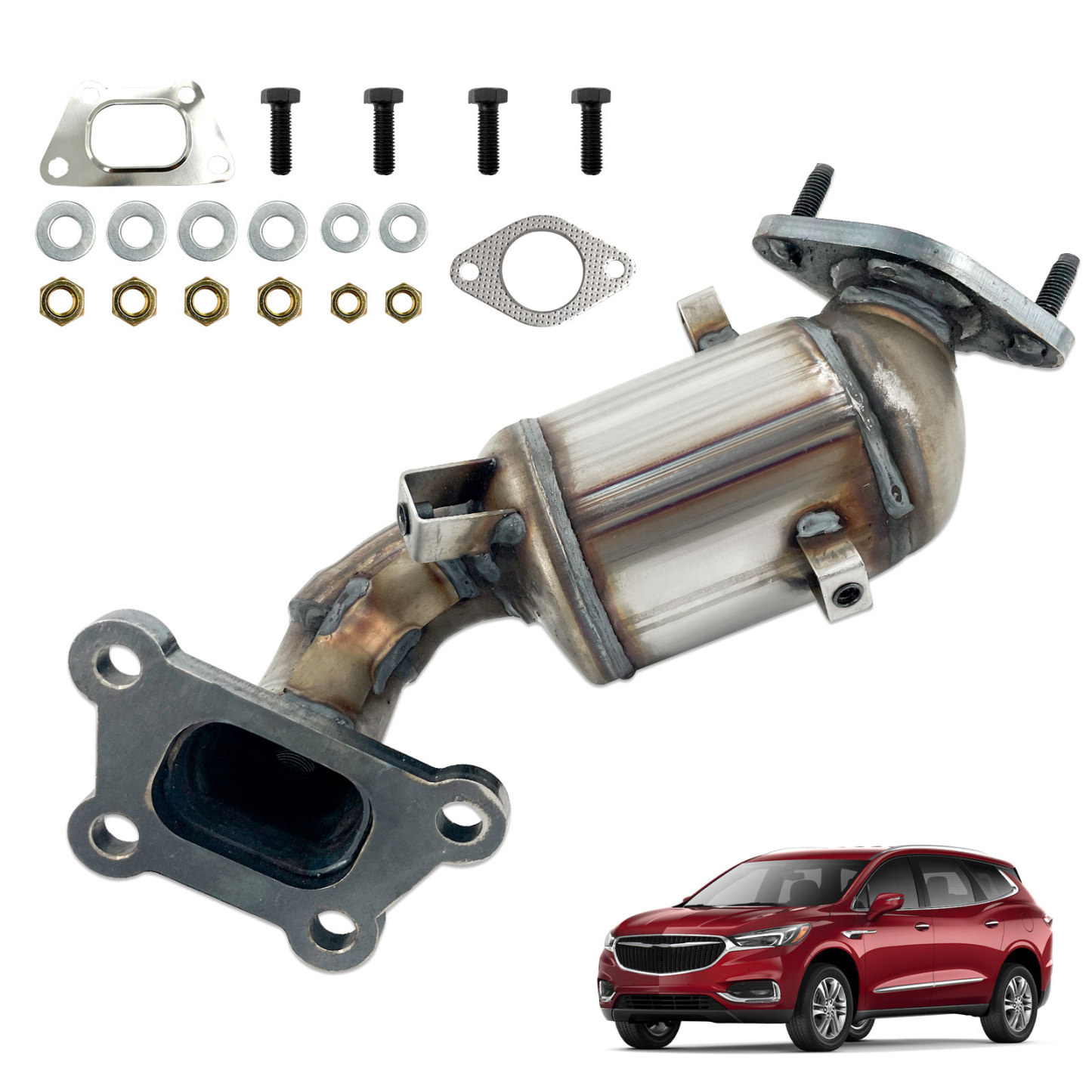Rear Catalytic Converter fit for 2018-2023 Chevy Traverse V6 3.6L, For 2018-2024 Buick Enclave V6 3.6L #674-068