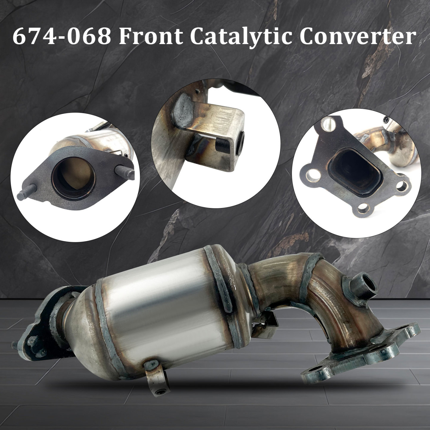 Rear Catalytic Converter fit for 2018-2023 Chevy Traverse V6 3.6L, For 2018-2024 Buick Enclave V6 3.6L #674-068