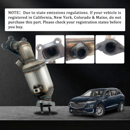 Rear Catalytic Converter fit for 2018-2023 Chevy Traverse V6 3.6L, For 2018-2024 Buick Enclave V6 3.6L #674-068