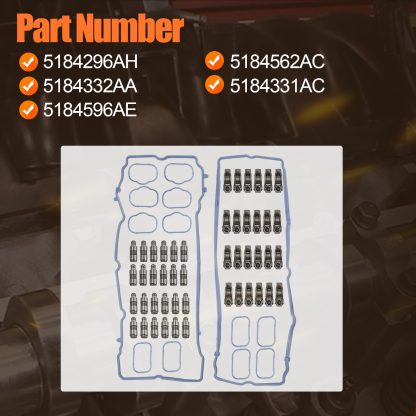 3.6 Pentastar Rocker Arm Lifters Kit for 2011-2021 Dodge Challenger Charger Journey Chrysler 200 300 Jeep Wrangler Ram 1500 2500 3.6L