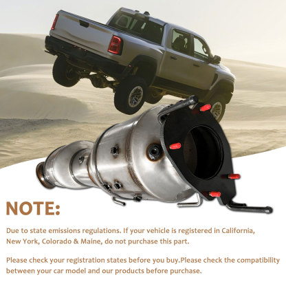 Catalytic Converter For 2019-2024 Dodge Ram 2500 3500 6.7L Diesel 68296341AE DPF