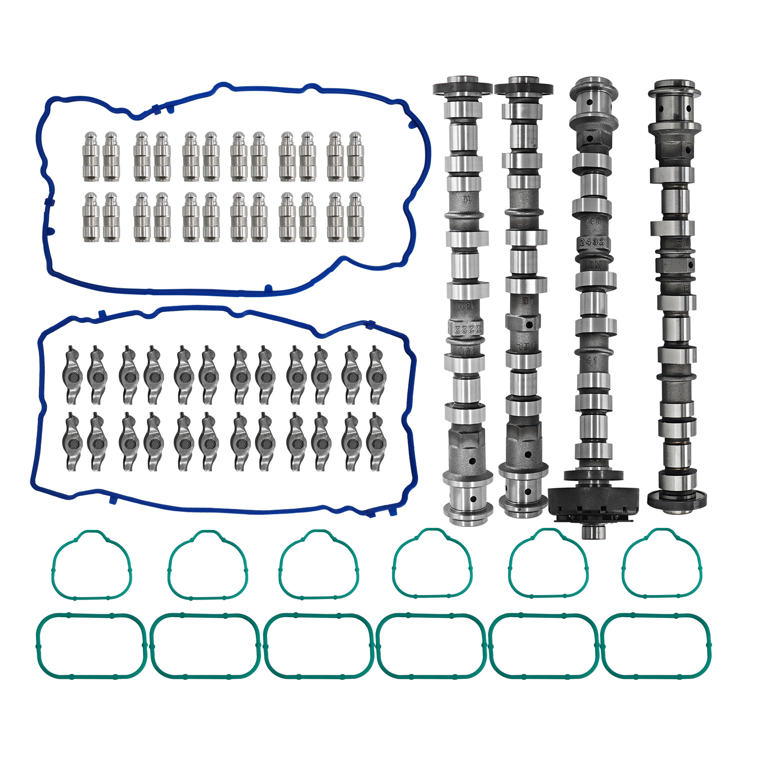 Engine Camshafts Rockers Arm Lifters Kit for Jeep Cherokee/Wrangler for Dodge Charger/Durango/Challenger for Ram 1500 for Chrysler 200/300