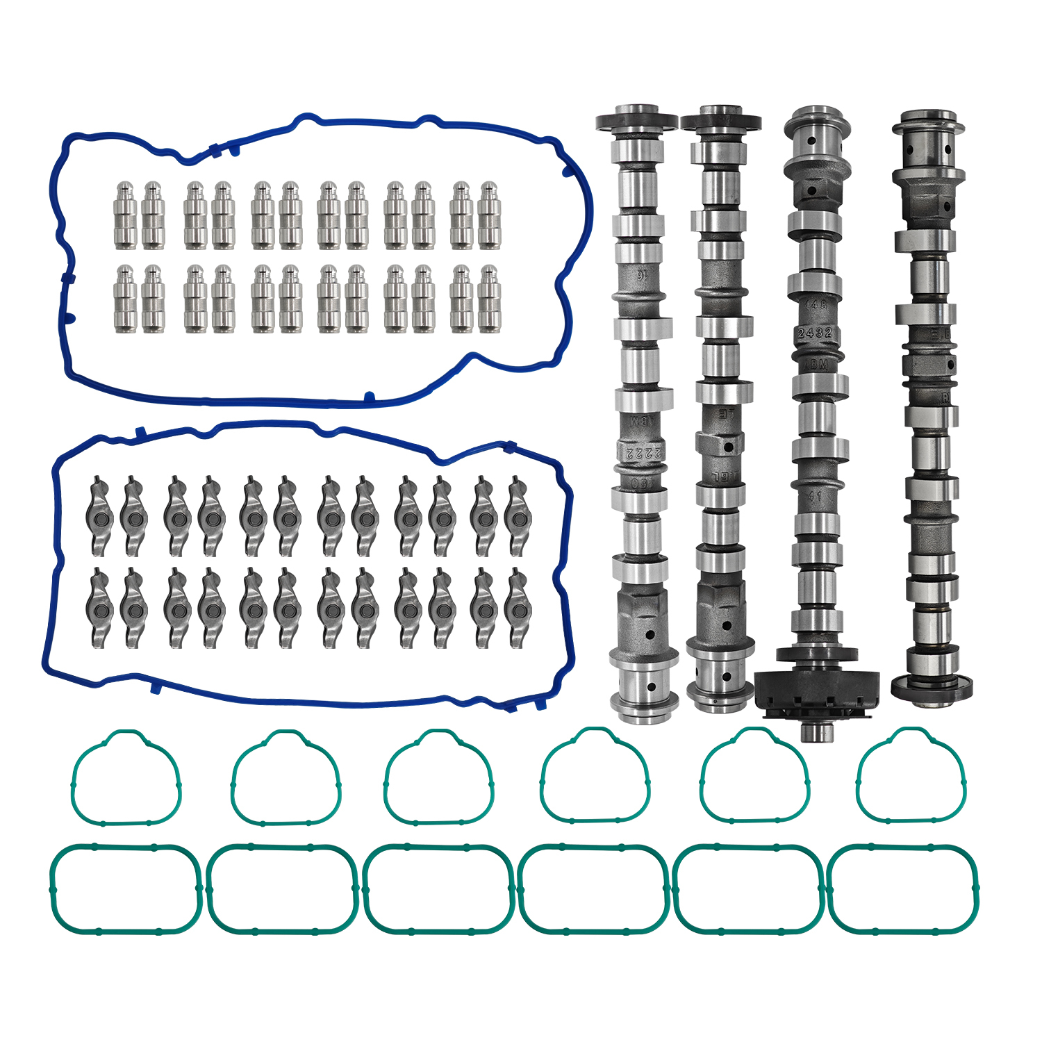 Engine Camshafts Rockers Arm Lifters Kit for Jeep Cherokee/Wrangler for Dodge Charger/Durango/Challenger for Ram 1500 for Chrysler 200/300