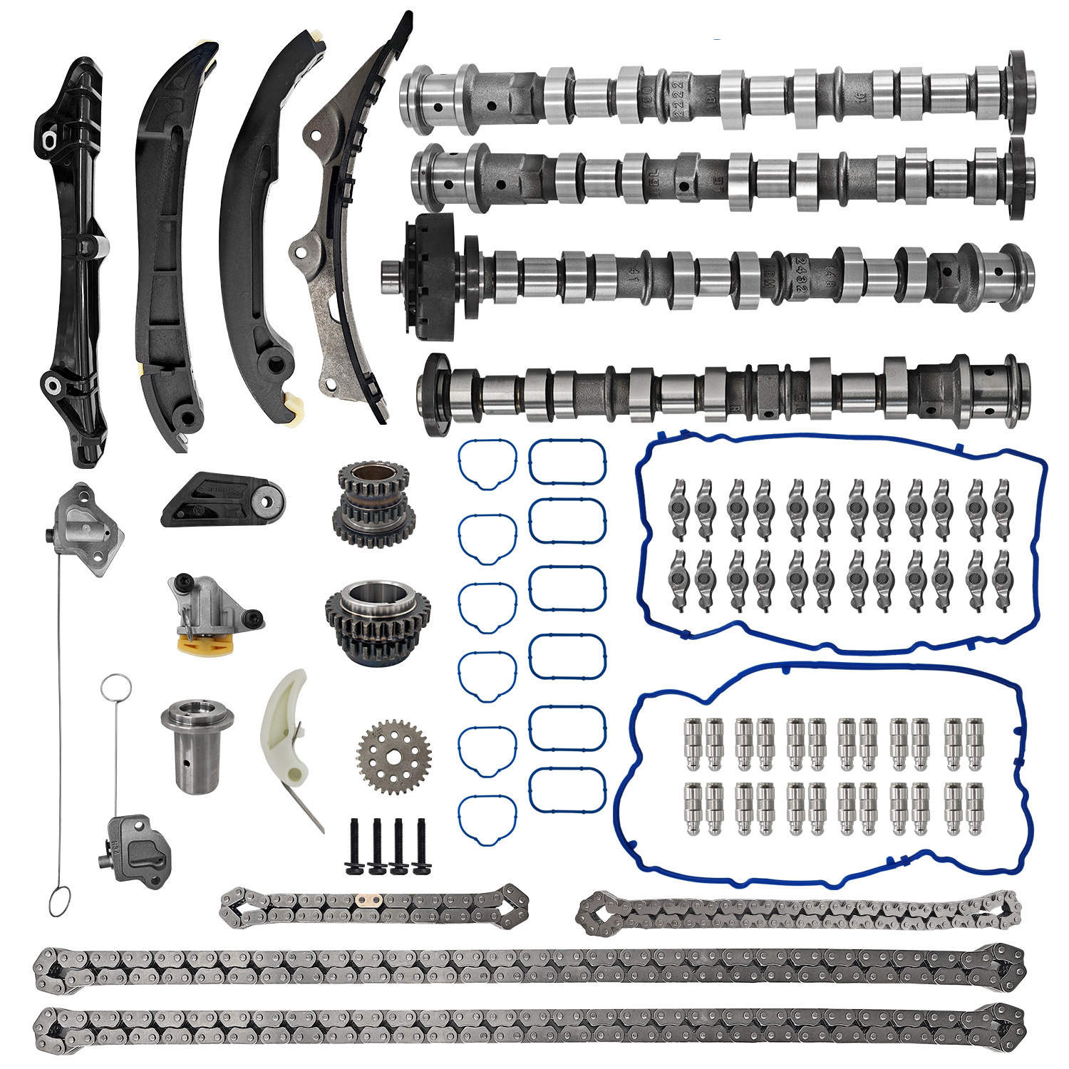 Engine Camshafts Rockers Arm Lifters Timing Kit for Jeep Grand Cherokee Wrangler, for Dodge Avenger Durango Challenger Charger, For Ram 1500-3500, For Chrysler 200 300 Town&Country 3.6L 2011-2016