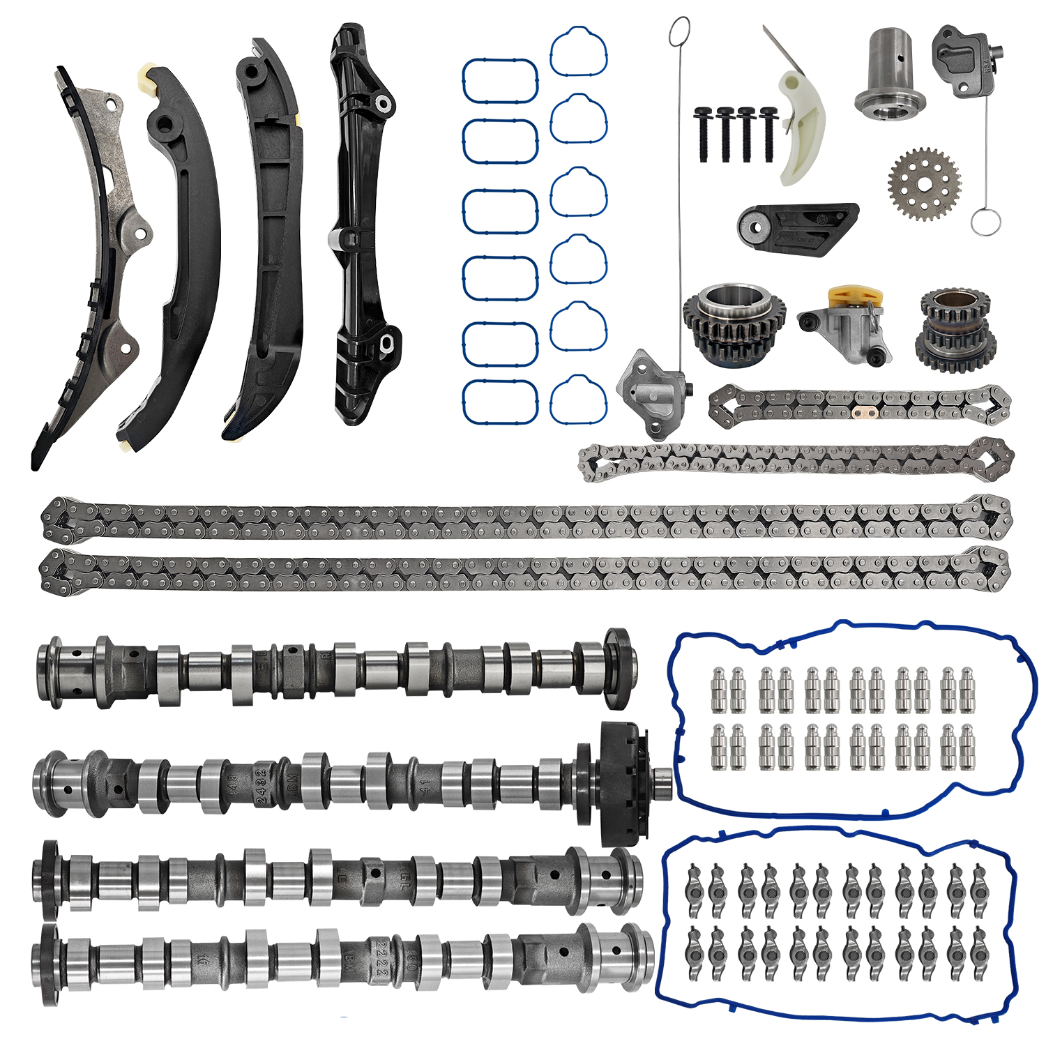 Engine Camshafts Rockers Arm Lifters Timing Kit for Jeep Grand Cherokee Wrangler, for Dodge Avenger Durango Challenger Charger, For Ram 1500-3500, For Chrysler 200 300 Town&Country 3.6L 2011-2016