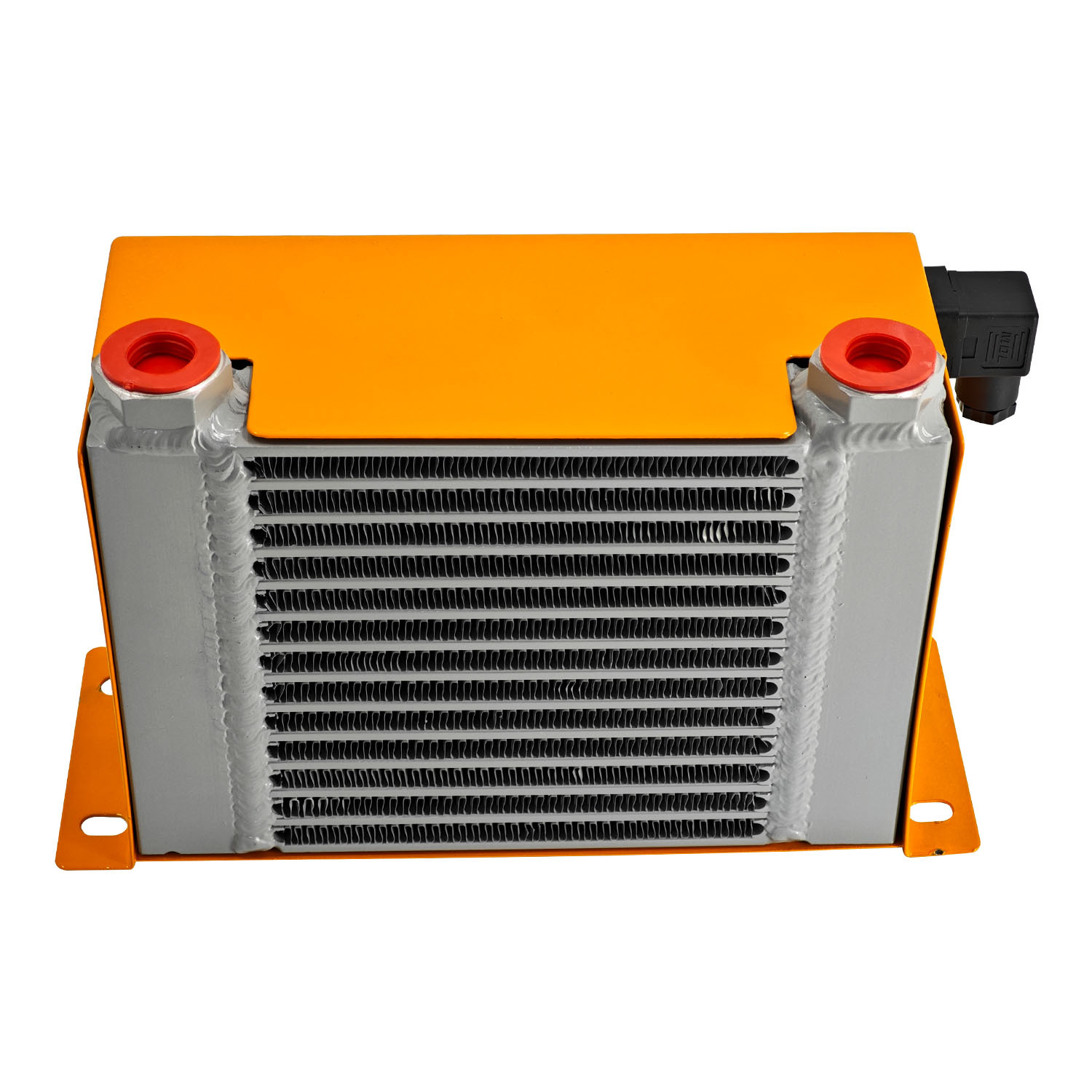 AH0608T-CA 12VDC Hydraulic Oil Cooler 60L/min 48W Hydraulic Air Cooler Air Cooled Oil Radiator Heat Dissipation Low Noise and Power Usage