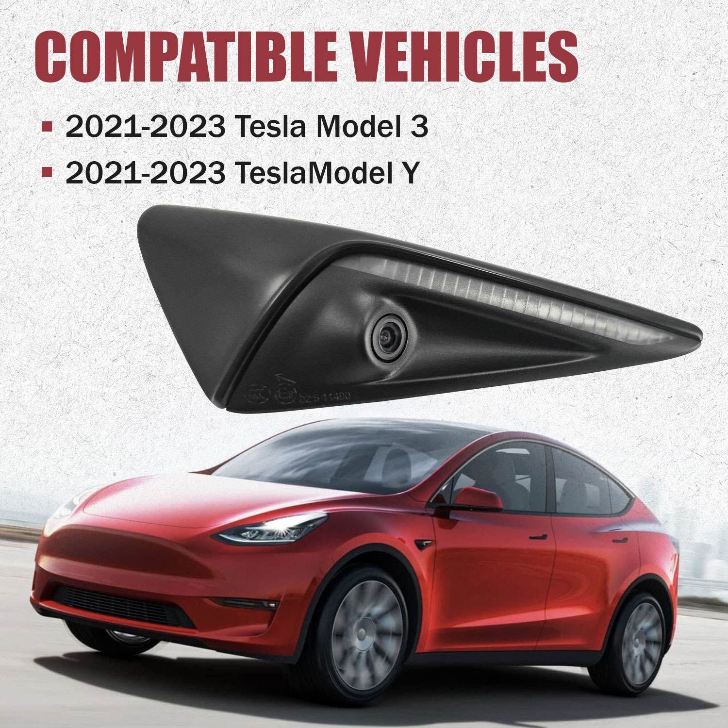 Repeater Fender Camera for 2021‑2023 Tesla Model 3 and Model Y Repeater Fender Camera