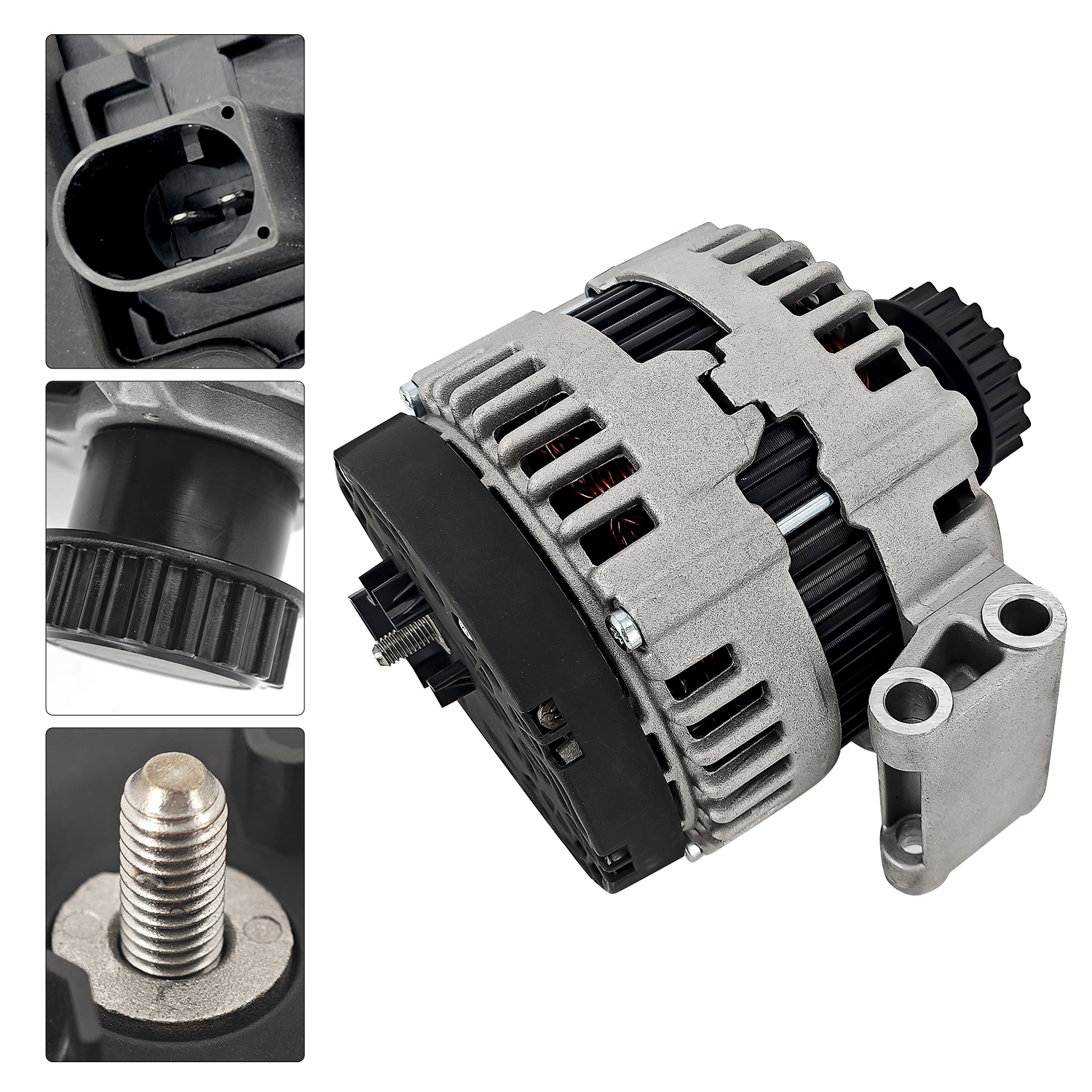 12V 150A Alternator w/Decoupler for Volvo XC60 2010-2014 XC70 2008-2015, XC90 2007-2014, S60 2012, S80 2007-2015, V70 2008-2010; for Land Rover LR2 2008-2012