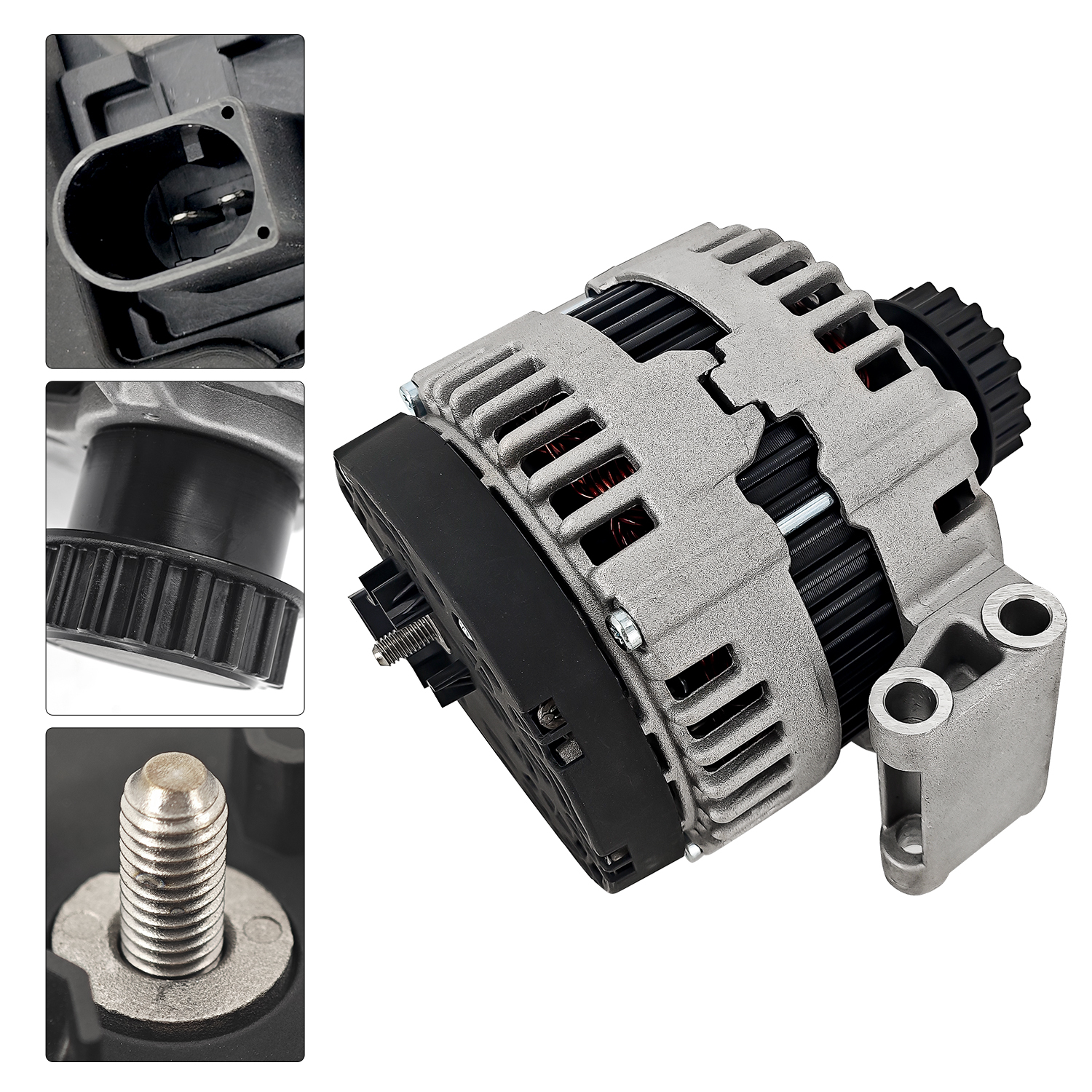 12V 150A Alternator w/Decoupler for Volvo XC60 2010-2014 XC70 2008-2015, XC90 2007-2014, S60 2012, S80 2007-2015, V70 2008-2010; for Land Rover LR2 2008-2012