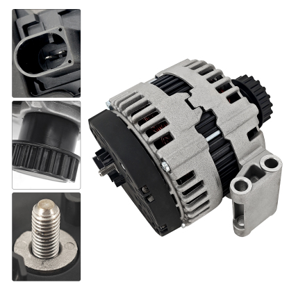12V 150A Alternator w/Decoupler for Volvo XC60 2010-2014 XC70 2008-2015, XC90 2007-2014, S60 2012, S80 2007-2015, V70 2008-2010; for Land Rover LR2 2008-2012