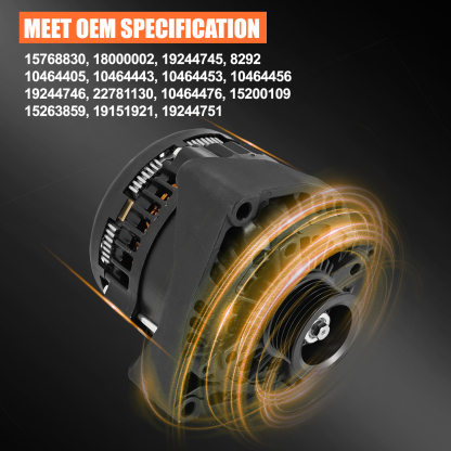 High Output 300AMP Alternator for Cadillac Escalade for Chevy Suburban Tahoe Rainier Ascender Hummer H2 Saab 9-7X 2000-2006